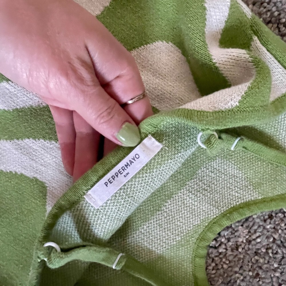 Peppermayo Wave Pattern Basic Tank Bodycon Dress … - image 5